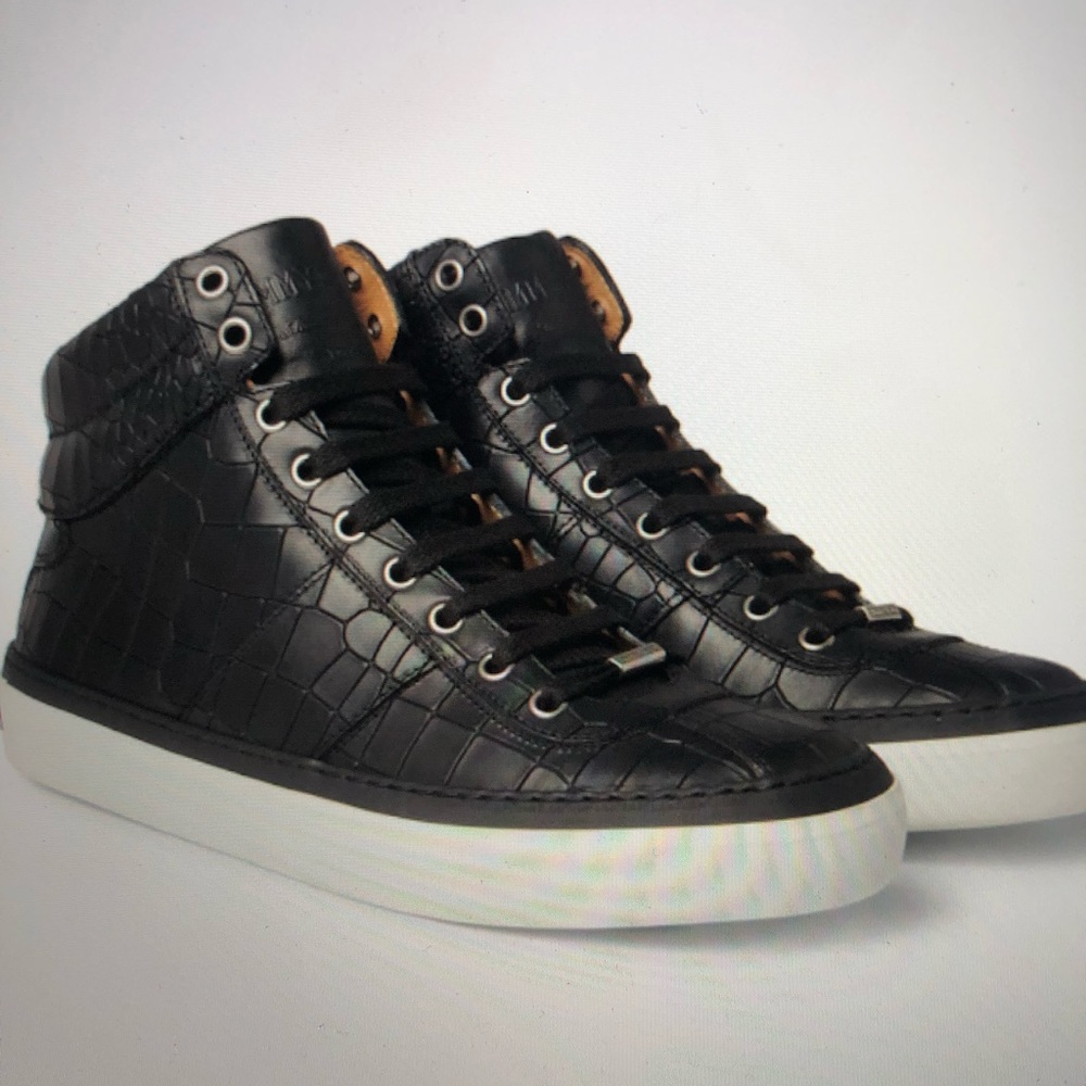 Jimmy Choo black high top sneaker